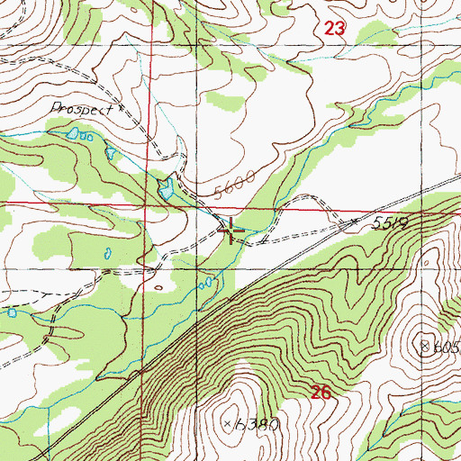 Topographic Map of Silver Creek, MT