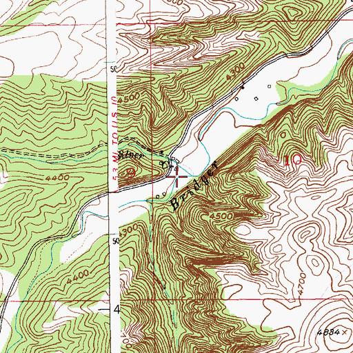 Topographic Map of Silver Creek, MT