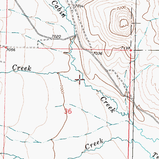 Topographic Map of Simpson Creek, MT