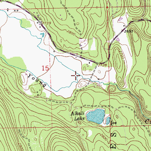 Topographic Map of Sink Creek, MT