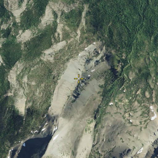 Aerial/Satellite Image of Skeleton Mountain, MT