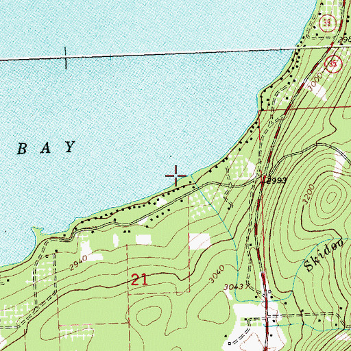 Topographic Map of Skidoo Creek, MT