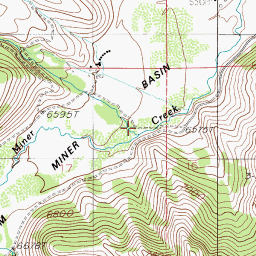 Topographic Map of Skully Creek, MT
