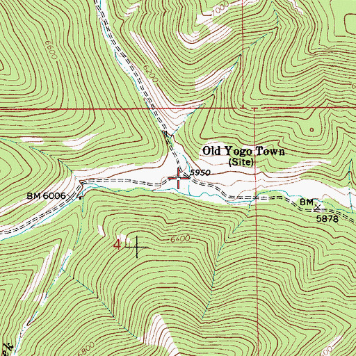 Topographic Map of Skunk Gulch, MT