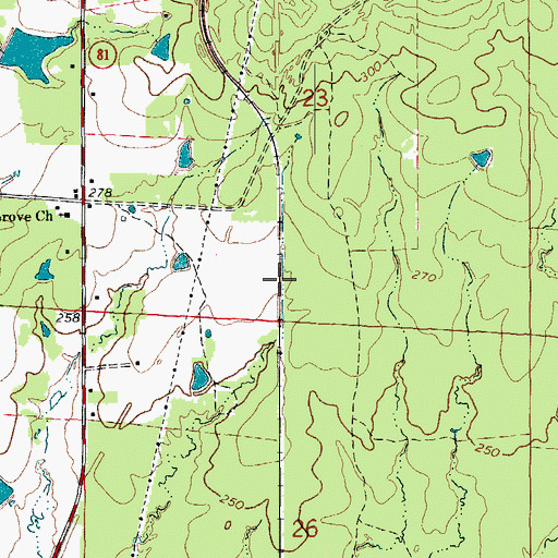 Topographic Map of Ozmont Bluff (historical), AR