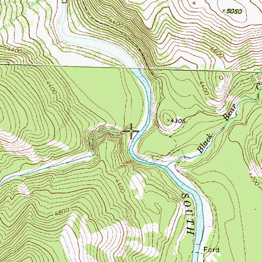 Topographic Map of Slick Creek, MT