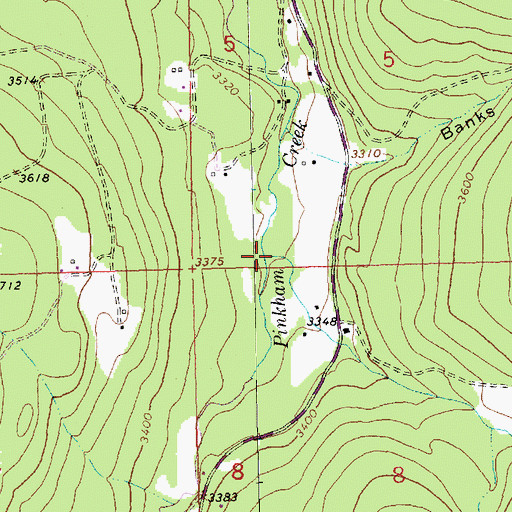 Topographic Map of Slick Gulch, MT