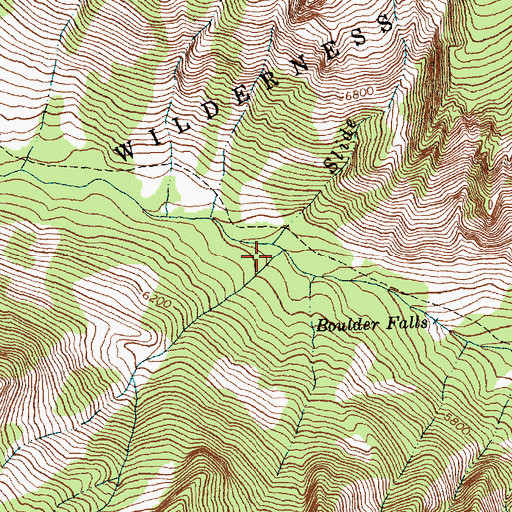 Topographic Map of Slide Creek, MT