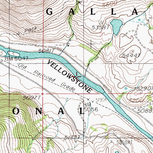 Topographic Map of Slip and Slide Creek, MT