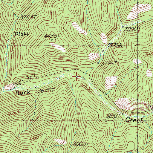Topographic Map of Slow Creek, MT