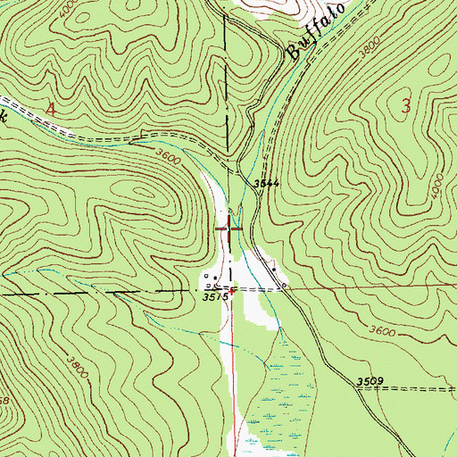 Topographic Map of Smiley Creek, MT