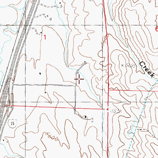 Topographic Map of Smith Gulch, MT