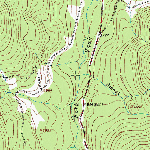 Topographic Map of Smoot Creek, MT