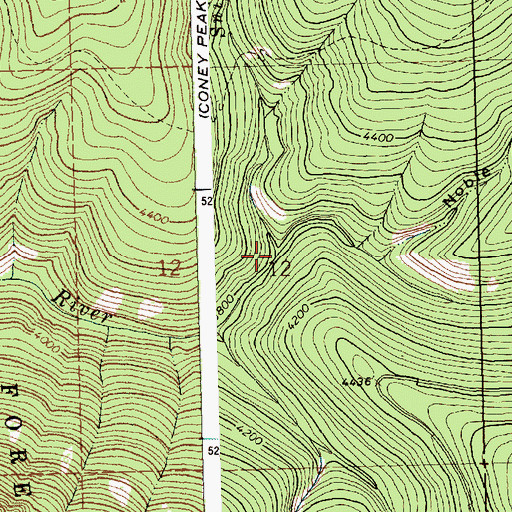 Topographic Map of Snider Creek, MT