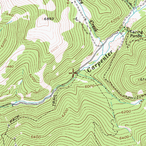 Topographic Map of Snow Creek, MT
