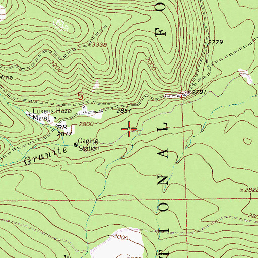 Topographic Map of Snow Creek, MT
