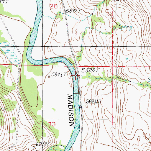 Topographic Map of Snowhall Inn, MT