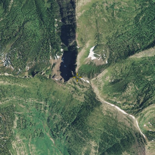 Aerial/Satellite Image of Snowslip Mountain, MT