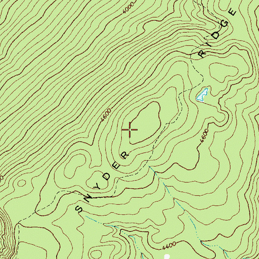 Topographic Map of Snyder Ridge, MT