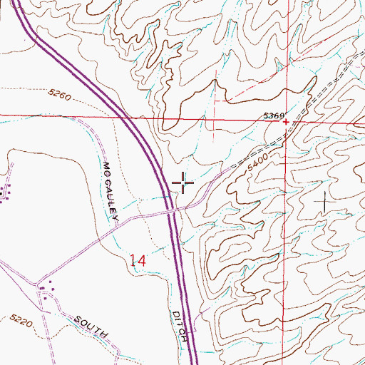 Topographic Map of Soap Gulch, MT