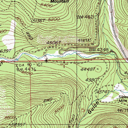 Topographic Map of Sohon, MT