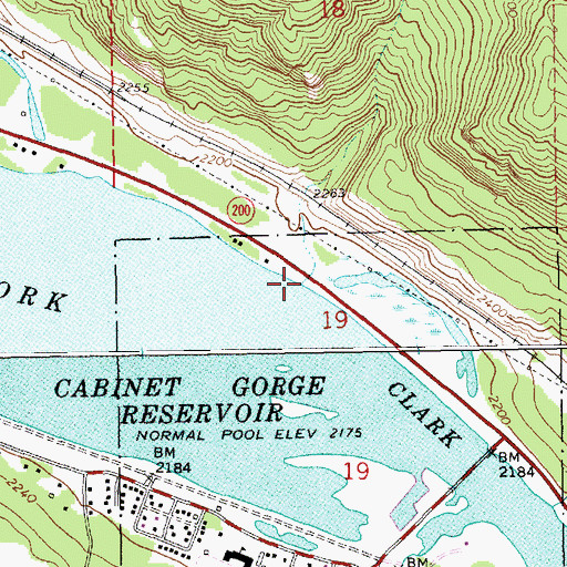 Topographic Map of Soldier Creek, MT