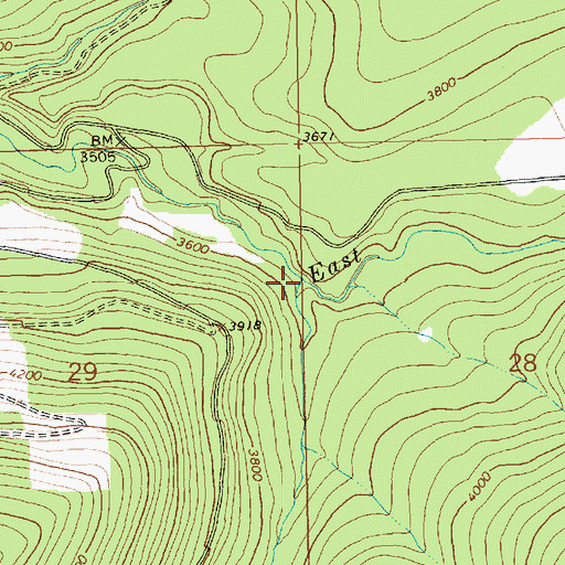 Topographic Map of Solo Joe Creek, MT