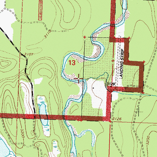 Topographic Map of Soup Creek, MT