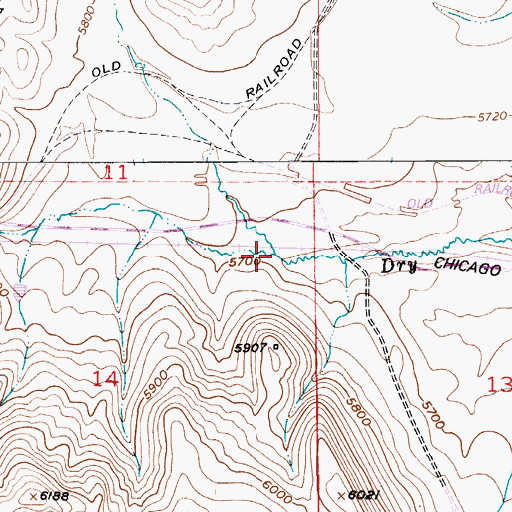 Topographic Map of Sourdough Creek, MT