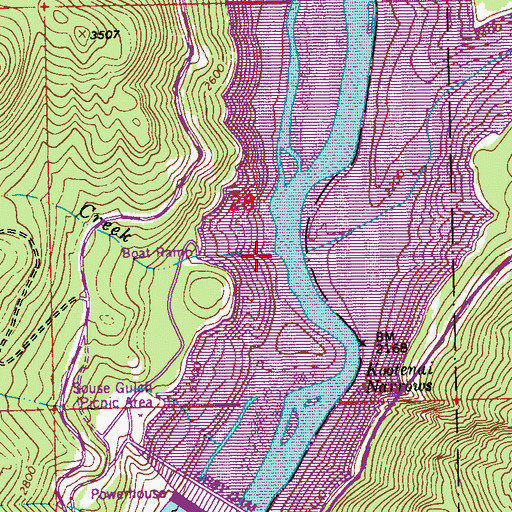 Topographic Map of Souse Creek, MT