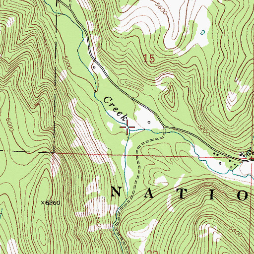 Topographic Map of South Boulder Creek, MT