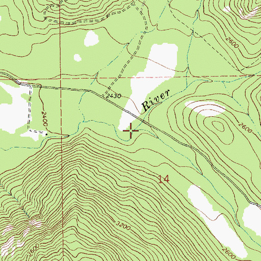 Topographic Map of South Fork Bull River, MT