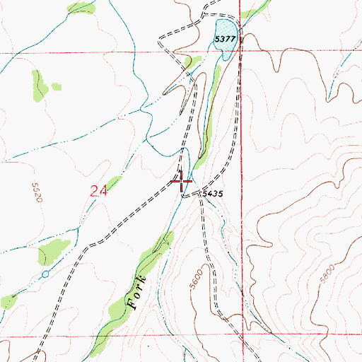 Topographic Map of South Fork Cooks Creek, MT