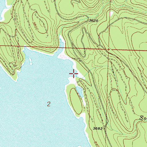Topographic Map of South Fork Logan Creek, MT