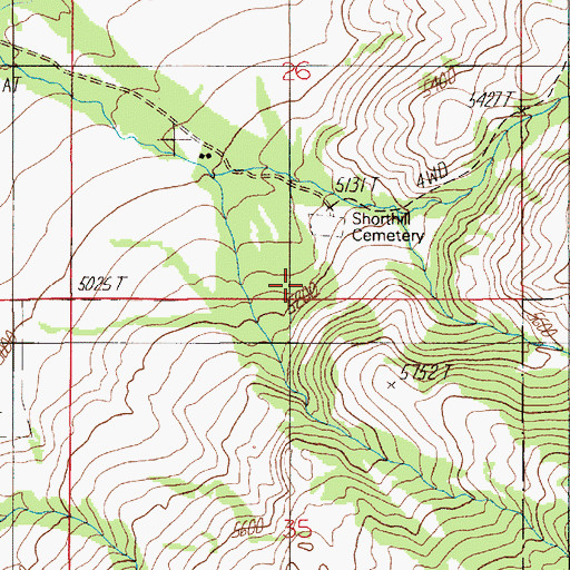 Topographic Map of South Fork McDonald Creek, MT
