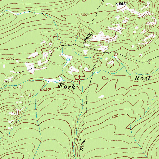 Topographic Map of South Fork Rock Creek, MT
