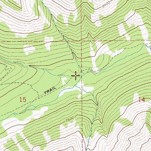 Topographic Map of South Fork Sweet Grass Creek, MT