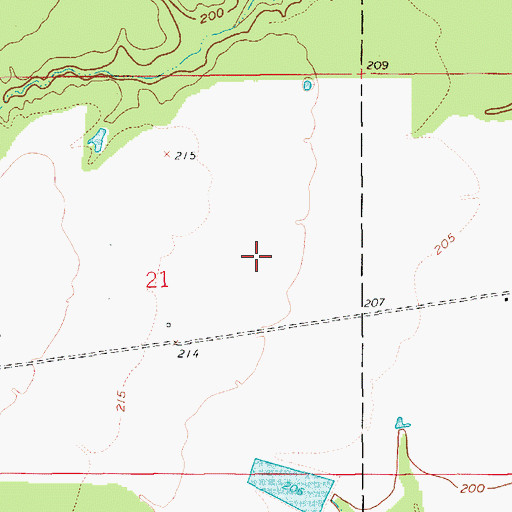 Topographic Map of Wolf Prairie, AR