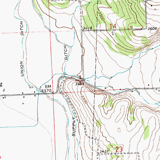 Topographic Map of South Willoughby Creek, MT