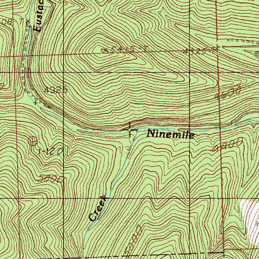 Topographic Map of Sparks Creek, MT