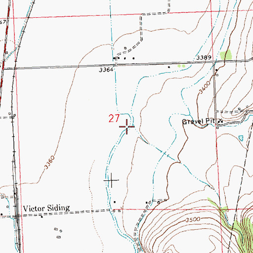 Topographic Map of Spooner Creek, MT