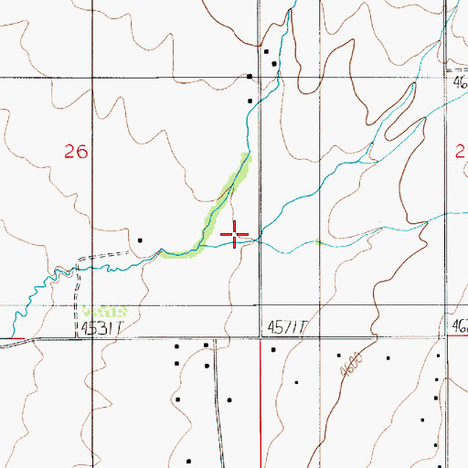 Topographic Map of Spring Branch, MT