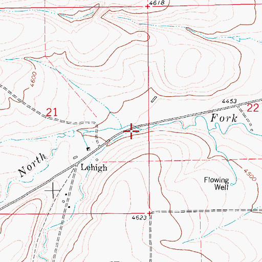 Topographic Map of Spring Branch, MT