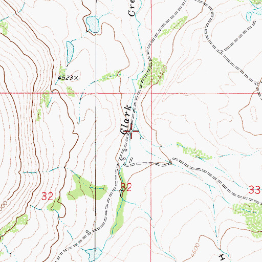 Topographic Map of Spring Coulee, MT