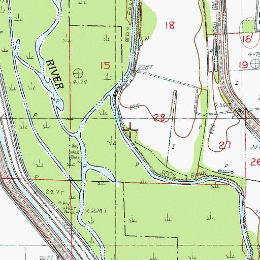 Topographic Map of Cemmons Donick, AR