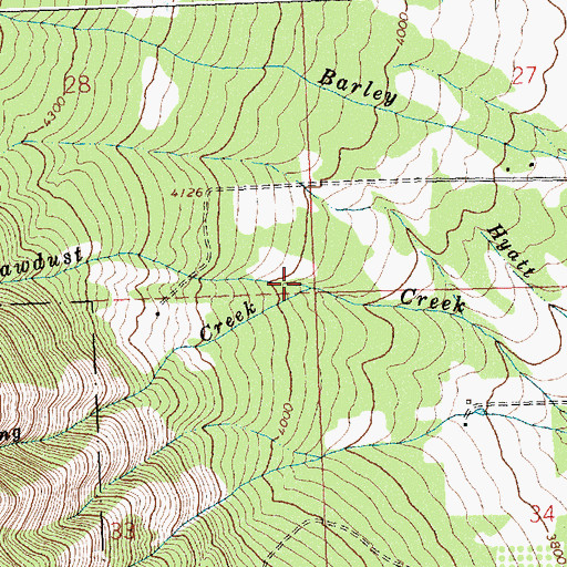 Topographic Map of Spring Creek, MT