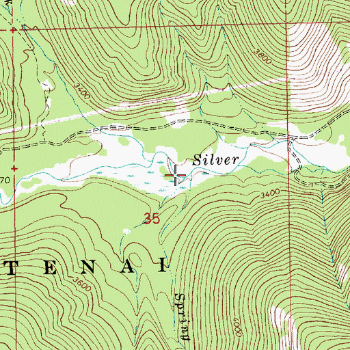 Topographic Map of Spring Creek, MT