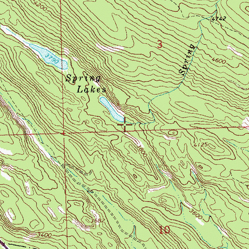Topographic Map of Spring Creek, MT