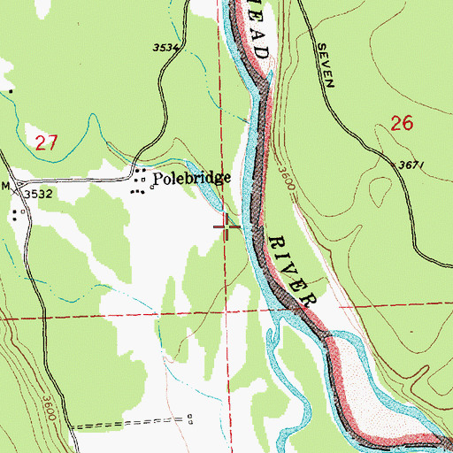 Topographic Map of Spring Creek, MT