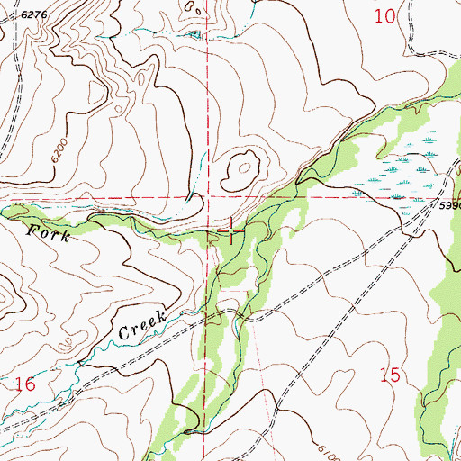 Topographic Map of Spring Creek, MT